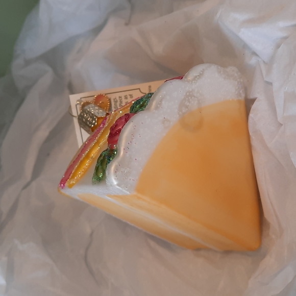 Piece of Cake Old World Christmas Glass Ornament Retired 32038 NWT - Picture 5 of 6